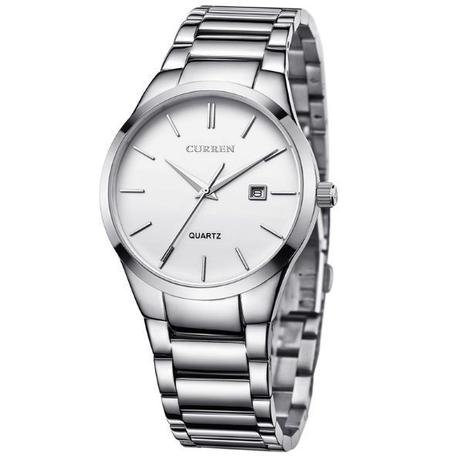 Relógio Masculino Curren Analógico 8106 Prata Menor preço em Relógio Masculino Curren Analógico 8106 Prata