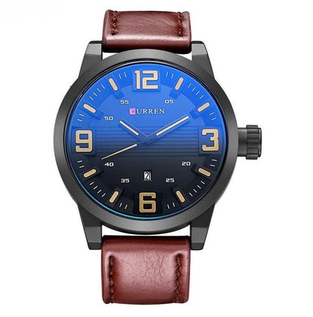 Relógio Masculino Curren Analógico Casual Pulseira De Couro Menor preço em Relógio Masculino Curren Analógico Casual Pulseira De Couro