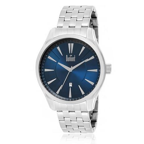 Relógio Masculino Dumont Analógico DU2315AW/3A Fundo Azul Menor preço em Relógio Masculino Dumont Analógico DU2315AW/3A Fundo Azul