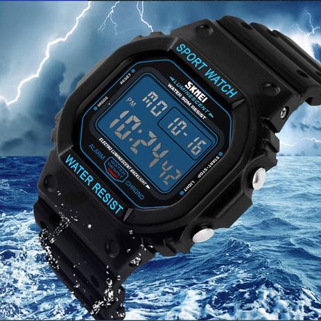 Relogio Masculino Esportivo Skmei 1134 Digital A prova d agua az Menor preço em Relogio Masculino Esportivo Skmei 1134 Digital A prova d agua az