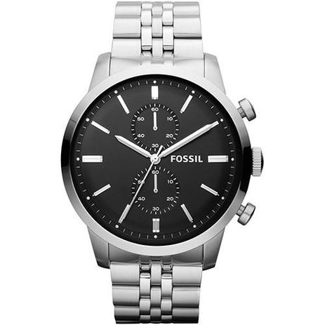 Relógio Masculino Fossil Analógico FFS4784/Z Prata Menor preço em Relógio Masculino Fossil Analógico FFS4784/Z Prata