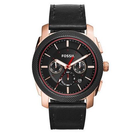 Relógio Masculino Fossil Analógico FS5120/0PN Couro Preto Menor preço em Relógio Masculino Fossil Analógico FS5120/0PN Couro Preto