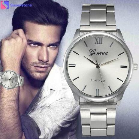 Relógio Masculino Genvivia De Aço Inoxidável de quartzo Prata é boa?