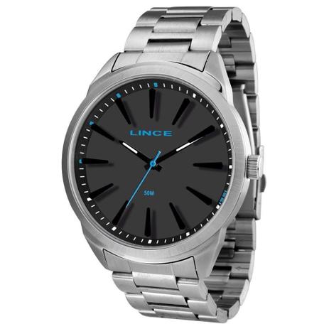 Relógio Masculino Lince Analógico MRM4384S P1SX - Prata/Preto Menor preço em Relógio Masculino Lince Analógico MRM4384S P1SX - Prata/Preto