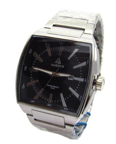Relogio masculino marinus a3350 quadrado prata fundo preto - Atlantis Menor preço em Relogio masculino marinus a3350 quadrado prata fundo preto - Atlantis