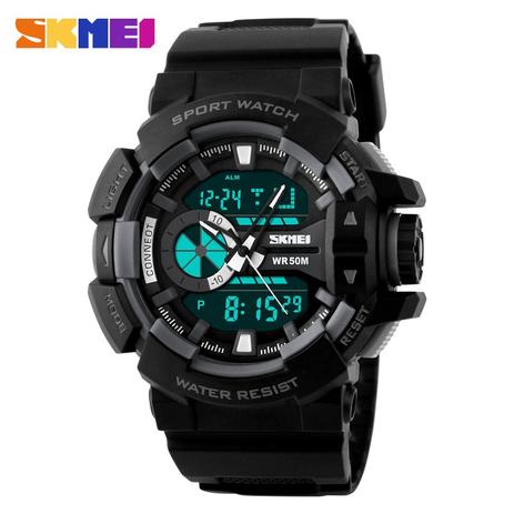 Relógio Masculino Militar Analógico e Digital Marca Skmei Original Modelo 1117 Menor preço em Relógio Masculino Militar Analógico e Digital Marca Skmei Original Modelo 1117