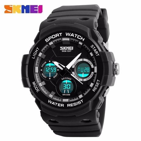 Relógio Masculino Militar Esportivo Skmei Digital e Analógico Modelo 1247 Menor preço em Relógio Masculino Militar Esportivo Skmei Digital e Analógico Modelo 1247