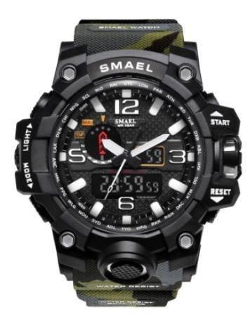 Relógio Masculino Militar Gshóck Smael 1545 Verde Exército Menor preço em Relógio Masculino Militar Gshóck Smael 1545 Verde Exército