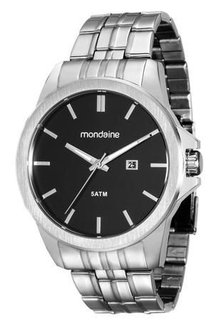 Relógio Masculino Mondaine 78721G0MVNA1 48mm Aço Prata Menor preço em Relógio Masculino Mondaine 78721G0MVNA1 48mm Aço Prata