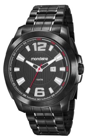Relógio Masculino Mondaine 83425GPMVPS2 50mm Aço Preto Menor preço em Relógio Masculino Mondaine 83425GPMVPS2 50mm Aço Preto
