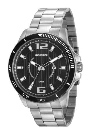 Relógio Masculino Mondaine 99283G0MVNS2 50mm Aço Prata Menor preço em Relógio Masculino Mondaine 99283G0MVNS2 50mm Aço Prata