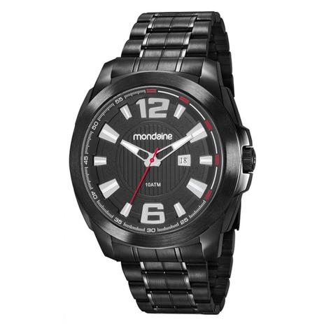 Relógio Masculino Mondaine Analógico 83425GPMVPS2 - Preto Menor preço em Relógio Masculino Mondaine Analógico 83425GPMVPS2 - Preto