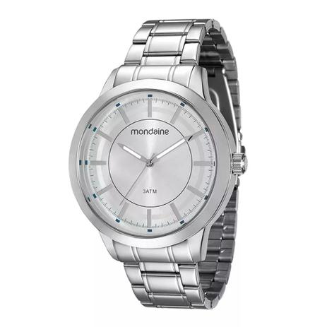 Relógio Masculino Mondaine Prateado 99132G0MVNE1 Menor preço em Relógio Masculino Mondaine Prateado 99132G0MVNE1