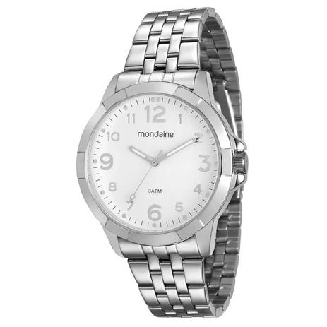 Relógio Masculino Mondaine Prateado 99133G0MVNE1 Menor preço em Relógio Masculino Mondaine Prateado 99133G0MVNE1
