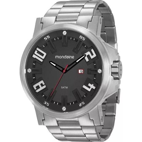 Relógio Masculino mondaine prateado o ultrasize 99233G0MVNS3 Menor preço em Relógio Masculino mondaine prateado o ultrasize 99233G0MVNS3