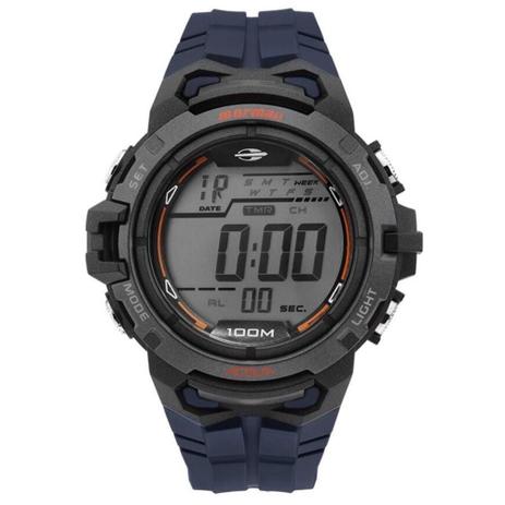 Relógio Masculino Mormaii MO1147A/8A - Preto/Azul Menor preço em Relógio Masculino Mormaii MO1147A/8A - Preto/Azul