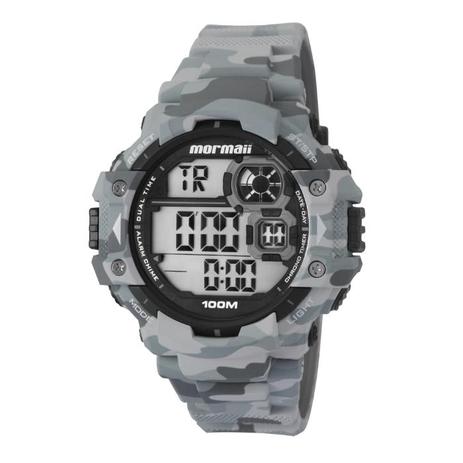 Relógio Masculino Mormaii MO13609A/8C 55mm Cinza Camuflado Menor preço em Relógio Masculino Mormaii MO13609A/8C 55mm Cinza Camuflado