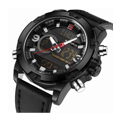 Relógio Masculino NAVIFORCE Esporte de Quartz LED Digital Militar Resistente à Água Menor preço em Relógio Masculino NAVIFORCE Esporte de Quartz LED Digital Militar Resistente à Água