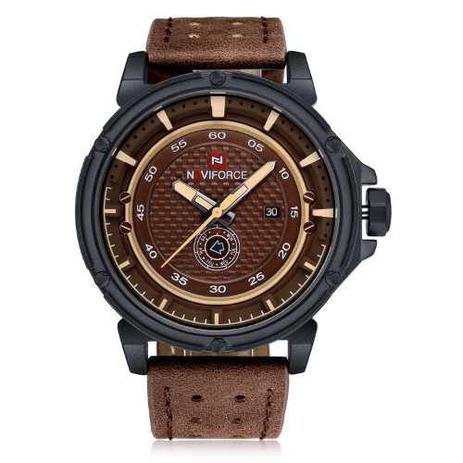 Relógio Masculino Naviforce Esportivo Militar Pulseira Couro Menor preço em Relógio Masculino Naviforce Esportivo Militar Pulseira Couro