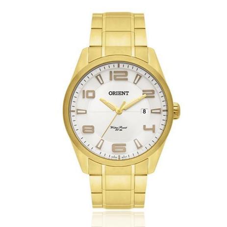 Relógio Masculino Orient Analógico MGSS1131 S2KX Dourado Menor preço em Relógio Masculino Orient Analógico MGSS1131 S2KX Dourado