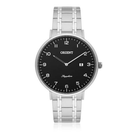Relógio Masculino Orient Slim Sapphire MBSSS005 P2SX Fundo Preto Menor preço em Relógio Masculino Orient Slim Sapphire MBSSS005 P2SX Fundo Preto