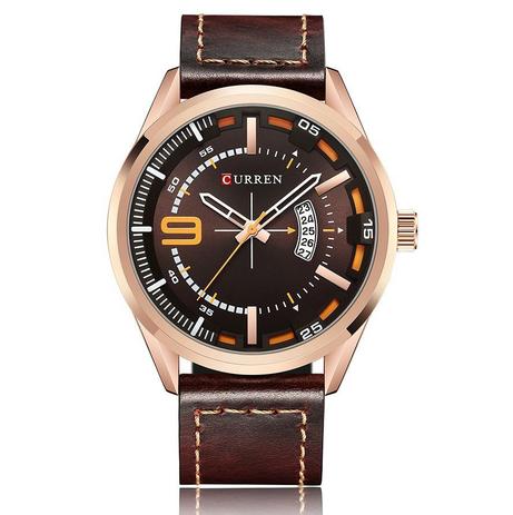 Relógio Masculino Original Curren Dourado Luxo Aço Inox Menor preço em Relógio Masculino Original Curren Dourado Luxo Aço Inox