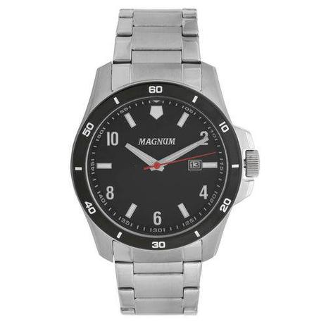 Relógio Masculino Prateado Magnum Ma35039T Menor preço em Relógio Masculino Prateado Magnum Ma35039T