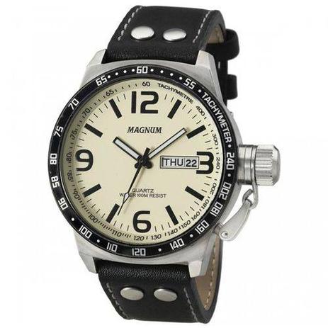 Relógio Masculino Pulseira Couro Magnum Ma31542Y Menor preço em Relógio Masculino Pulseira Couro Magnum Ma31542Y