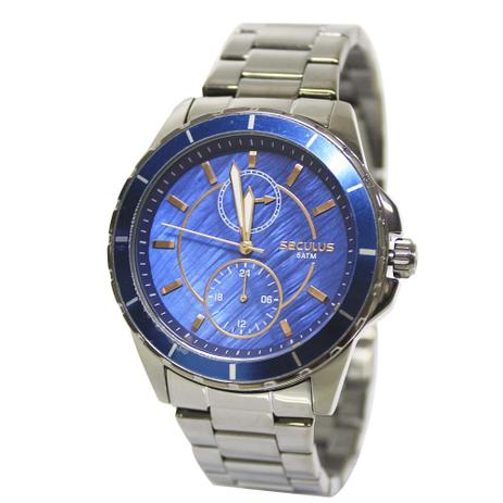 relógio seculus masculino 28972lpsvss2