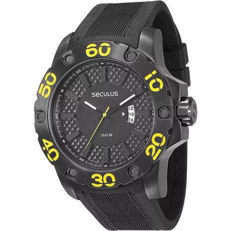 Relógio Masculino Seculus Analógico Calendário 28390gpsbpu1 Menor preço em Relógio Masculino Seculus Analógico Calendário 28390gpsbpu1