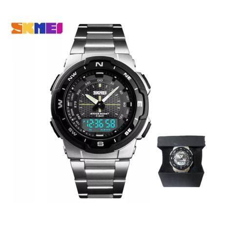 Relógio Masculino Skmei 1370 Prova D' Água Esportivo Luxo Menor preço em Relógio Masculino Skmei 1370 Prova D' Água Esportivo Luxo