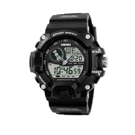 Relógio Masculino Skmei Anadigi 1029 Branco Menor preço em Relógio Masculino Skmei Anadigi 1029 Branco