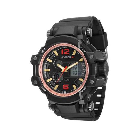 Relógio Masculino Speedo 81109G0EVNP3 55mm Borracha Preta Menor preço em Relógio Masculino Speedo 81109G0EVNP3 55mm Borracha Preta