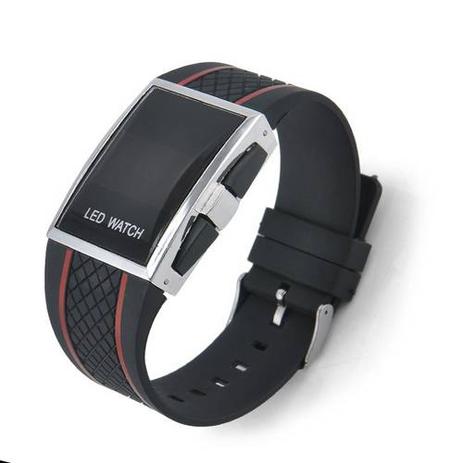 Relógio Masculino Sport Black Led Digital Iluminado Vermelho - Outras marcas Menor preço em Relógio Masculino Sport Black Led Digital Iluminado Vermelho - Outras marcas