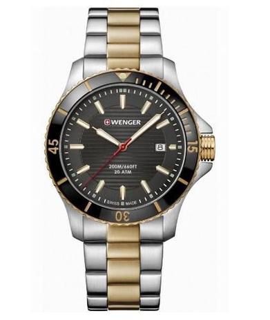 Relógio Masculino Suíço Wenger linha Seaforce aço inox / dourado 01.0641.127 Menor preço em Relógio Masculino Suíço Wenger linha Seaforce aço inox / dourado 01.0641.127