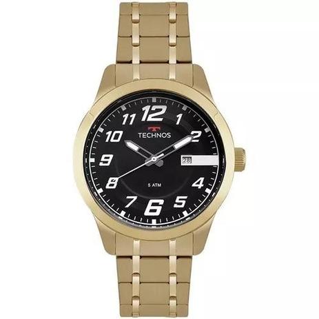 Relógio Masculino Technos 2115MOX/4P 47mm Aço Dourado Menor preço em Relógio Masculino Technos 2115MOX/4P 47mm Aço Dourado
