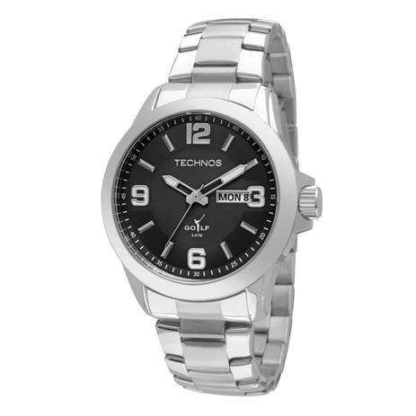 Relógio Masculino Technos 2305AN/1P Pulseira Aço Prata Menor preço em Relógio Masculino Technos 2305AN/1P Pulseira Aço Prata
