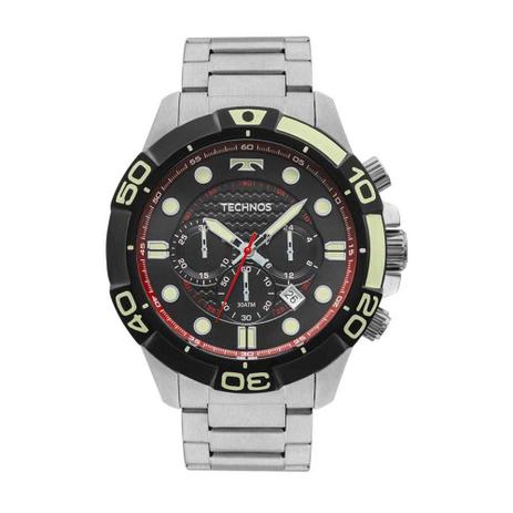 Relógio Masculino Technos Acqua Cronógrafo JS25BP/0P - Prata Menor preço em Relógio Masculino Technos Acqua Cronógrafo JS25BP/0P - Prata