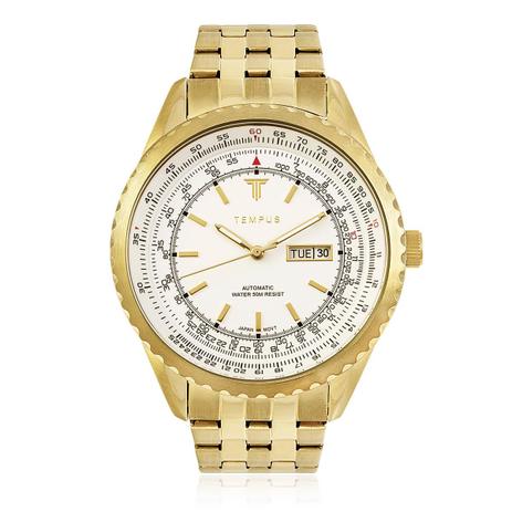 Menor preço em Relógio Masculino Tempus Magnific ZW30321H Gold White