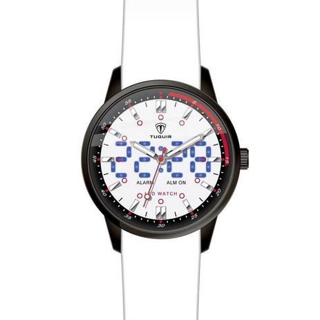 Relógio Masculino Tuguir Anadigi TG2118 Branco Menor preço em Relógio Masculino Tuguir Anadigi TG2118 Branco
