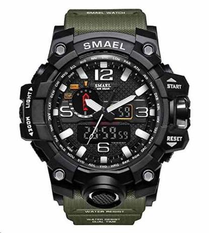 Relógio Masculino Verde Smael G-shock Militar Prova Dágua 1545 Menor preço em Relógio Masculino Verde Smael G-shock Militar Prova Dágua 1545