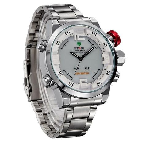 Relógio Masculino Weide AnaDigi Casual WH-2309 Branco Menor preço em Relógio Masculino Weide AnaDigi Casual WH-2309 Branco