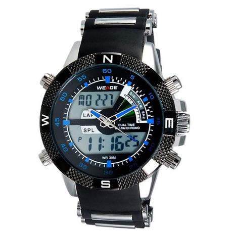 Relógio Masculino Weide AnaDigi Esporte WH-1104 Azul Menor preço em Relógio Masculino Weide AnaDigi Esporte WH-1104 Azul