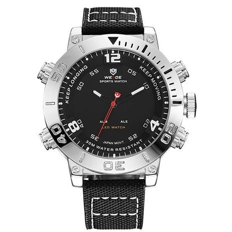 Relógio Masculino Weide Anadigi WH-6103 Preto Menor preço em Relógio Masculino Weide Anadigi WH-6103 Preto