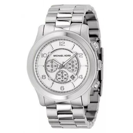 Relógio Michael Kors Prata fundo branco Menor preço em Relógio Michael Kors Prata fundo branco