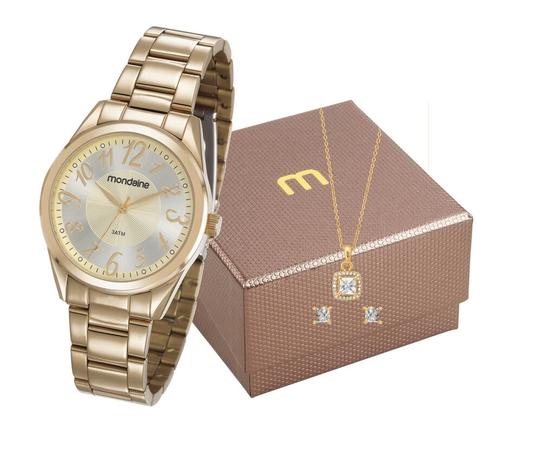 Relógio Mondaine Feminino 83388LPMVDE1K1 + Colar e brincos Menor preço em Relógio Mondaine Feminino 83388LPMVDE1K1 + Colar e brincos