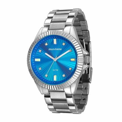 Relógio Mondaine Feminino Aço Prata Fundo Azul 76613l0mvne4 Menor preço em Relógio Mondaine Feminino Aço Prata Fundo Azul 76613l0mvne4