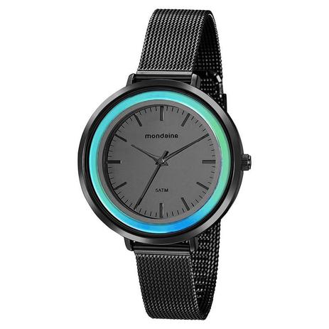relogio mondaine azul feminino