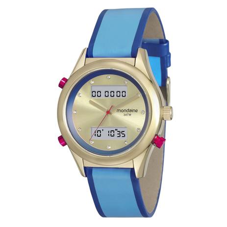 Relógio Mondaine Feminino Caixa de Metal Pulseira de Couro Menor preço em Relógio Mondaine Feminino Caixa de Metal Pulseira de Couro