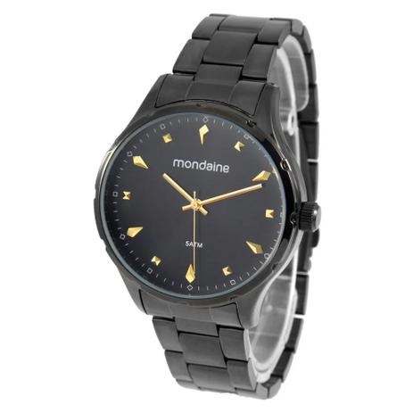 relógio feminino mondaine preto